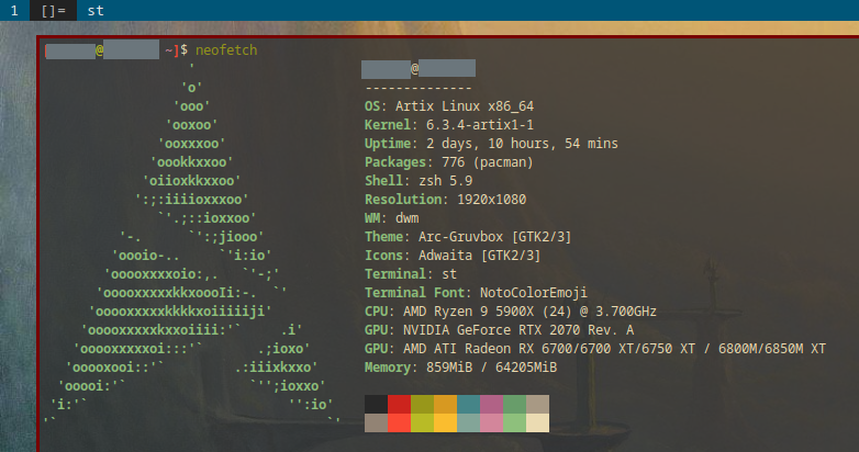 Desktop - Neofetch
